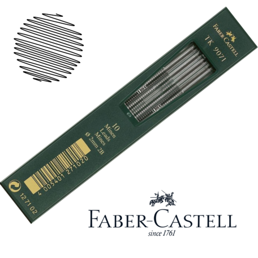 Minas para Portaminas 2.0 mm TK 9071 B Faber Castell Alemán