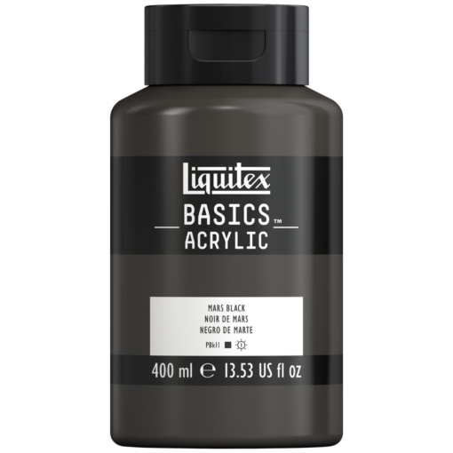 Acrílico profesional Negro de Marte (Mars Black) de 400ml Liquitex