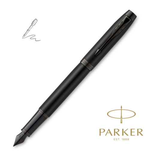 Plumafuente IM Matt Black BT (Punta Fina) Parker