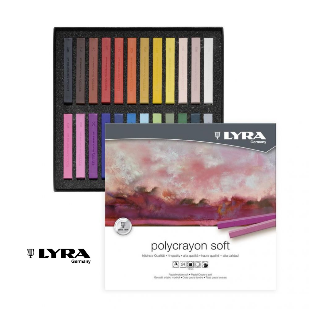 Set 24 Tizas Pastel Suaves Artísticos - Polycrayons - Lyra - ¡Dibuja tu  mundo!