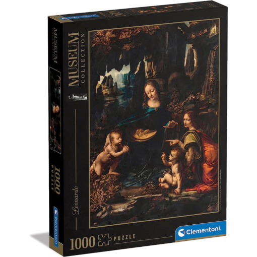 Rompecabezas Museum – Leonardo da Vinci – La Virgen de las rocas – 1000 piezas – Clementoni